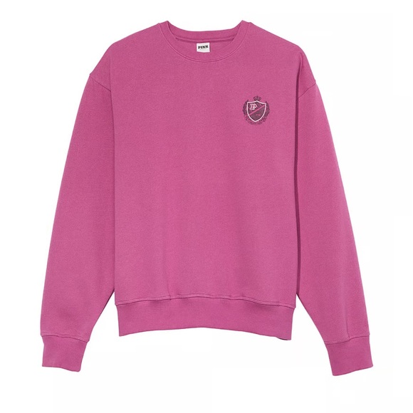 PINK Ivy Fleece Crew Swearshirt - Picture 1 of 3